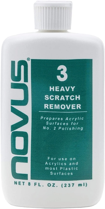 Novus Plastic Polish & Scratch Remover – For windshields, helmet