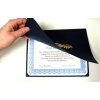 8.5 x 11 Certificate Folders - Black - Quality Thick Linen Stock Holds 8.5 x 11 Certificate