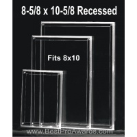 8-5/8 x 10-5/8 Acrylic for 8x10 photos with recessed area M5XPH