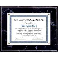 11X14 Certificate Plaque Kits Black Marble Style - 15X18 Plaque holds an 11X14 Certificate