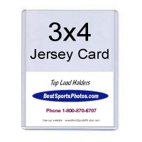 3x4 Extra Thick Jersey Card & Memoribilia Card 79 Point Top Load Holder - Pack of 25