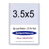 3.5x5 Large Card & Photo Top Load Holder - Pack of 25