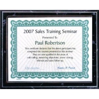 10.5X13 Black Marble Style Plaque Kit Best Value Slide In Holds 8.5X11 Certificate