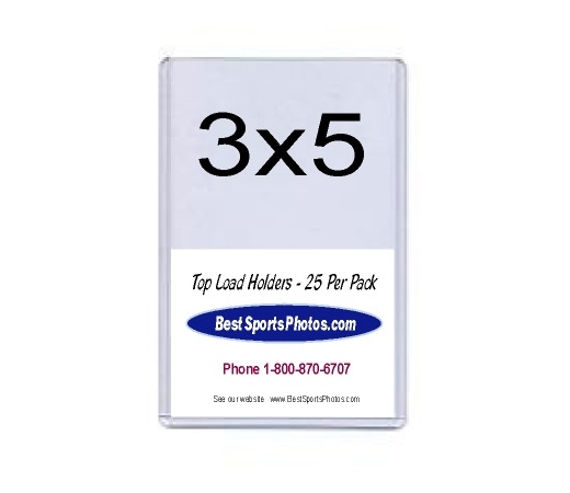 3x5 Sports Card Top Load Holder - Pack of 25