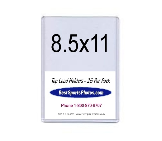 8.5x11 Certificate Top Load Holder - Pack of 25